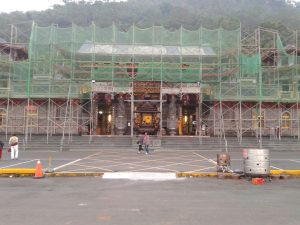 0206台南地震受損的正在重建中南化金光山厚德紫竹寺